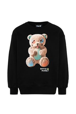 felpa in cotone nero BARROW KIDS | S6BKJUSW005110